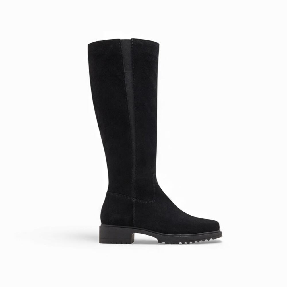 NWOT Blondo Ciana Waterproof Blue Suede Knee High Riding Boots – Sz 9.5M